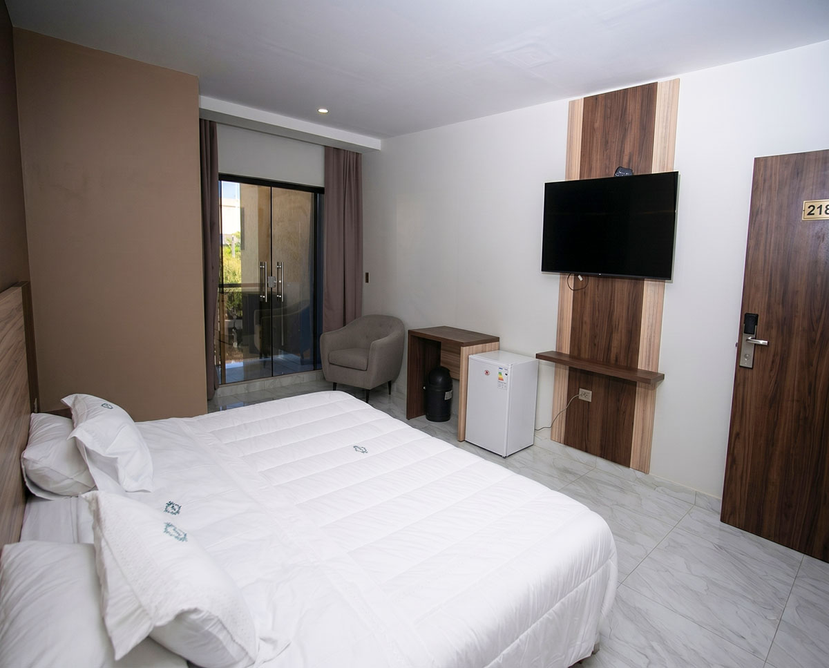 Double suite at Los Olivos Hotel with a more spacious room